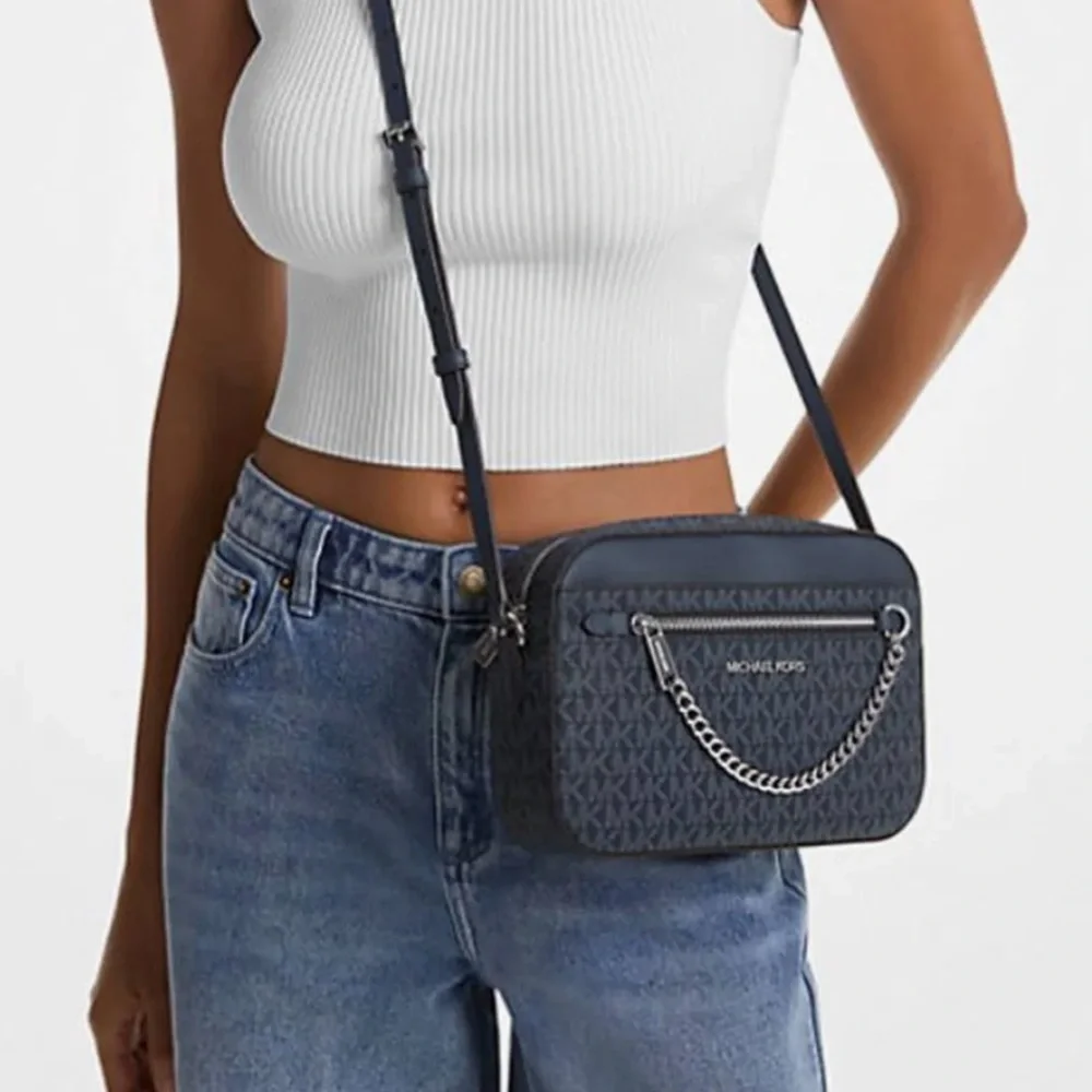 Michael Kors Jet Set Large East West Signature Leather Crossbody
Handbag - Picture 15 of 15